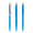 prodir QS40 PMS Push Kugelschreiber, cyan, silber matt