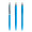 prodir QS40 Soft Touch PRS Push Kugelschreiber, cyan, silber matt