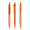 prodir QS40 Soft Touch PRT Push Kugelschreiber, orange, Schreibfarbe: blau