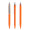 prodir QS50 PMS Push Kugelschreiber, orange, silber matt
