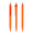 prodir QS50 PMT Push Kugelschreiber, orange, silber matt, Schreibfarbe: blau