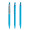 prodir QS50 Soft Touch PRS Push Kugelschreiber, cyan, Schreibfarbe: blau