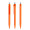 prodir QS50 Soft Touch PRT Push Kugelschreiber, orange, silber matt, Schreibfarbe: blau