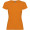 Jamaika T-Shirt für Damen, orange, S (fällt aus wie XS)
