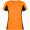 Shanghai Sport T-Shirt für Damen, fluororange, schwarz, S