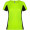 Shanghai Sport T-Shirt für Damen, fluorgrün, schwarz, S