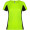 Shanghai Sport T-Shirt für Damen, fluorgrün, schwarz, S (fällt aus wie XS)