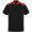 Samurai Kurzärmeliges Poloshirt mit antibakterieller Wirkung, 160 g/m2, unisex, schwarz, rot, S