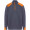 Maverick Pullover für Herren mit halbem Reißverschluss, 280 g/m2, blei, orange, S