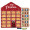 Täfelchen Adventskalender "Haus" ECO, Sarotti Schokoladen-Täfelchen