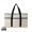 VINGA Volonne AWARE™ Strandtasche aus recyceltem Canvas, off white, schwarz