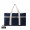 VINGA Volonne AWARE™ Strandtasche aus recyceltem Canvas, blau, off white