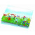 Klappkärtchen Blumenstrauß, 90 x 60 mm, Blumenmischung, 1-4 c Digitaldruck inkl.