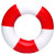 Schnabels® PVC Schwimmring, gestreift, für Quietsche-Enten