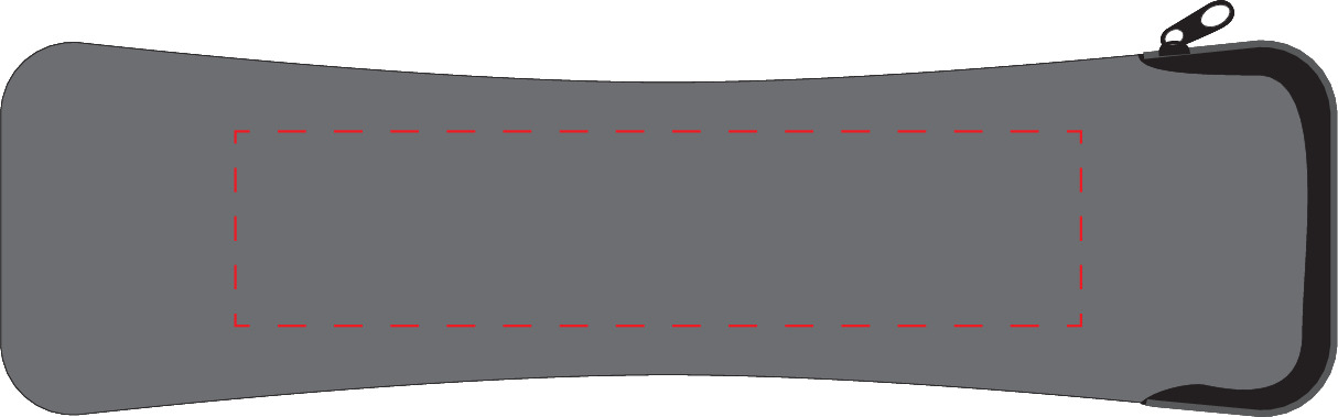 mittig auf etui