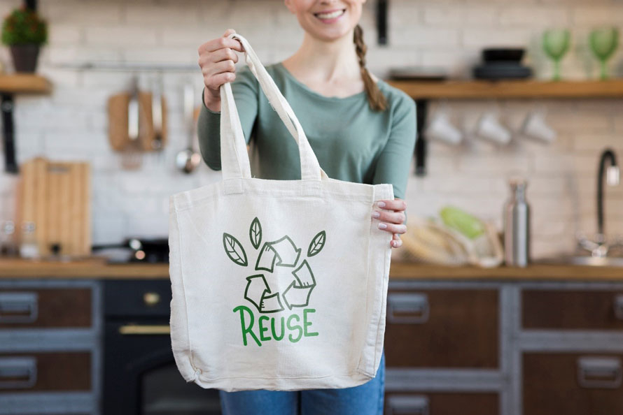 Recycelte Bumwolltasche