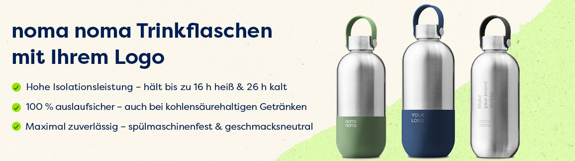 noma noma Trinkflaschen als Werbeartikel