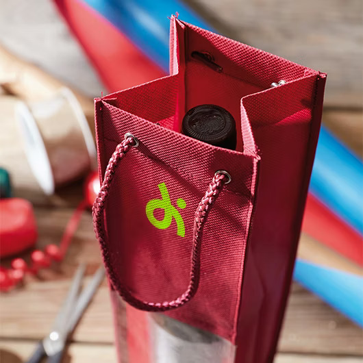 Flaschentaschen mit Firmenlogo